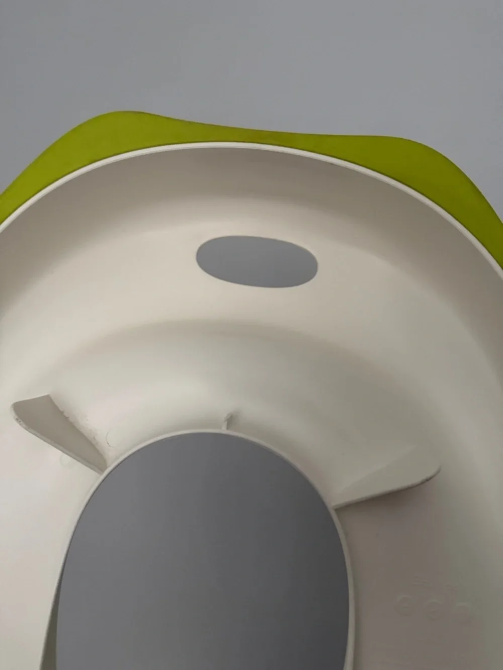 White and Lime Toddler Potty Seat - Comfortable Soft-Edge Toilet Trainer